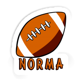 Autocollant Ballon de rugby Norma Image