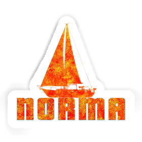 Norma Sticker Sailboat Image