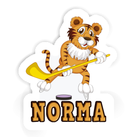 Aufkleber Eishockeyspieler Norma Image