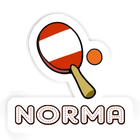 Sticker Norma Table Tennis Paddle Image