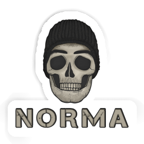 Norma Sticker Skull Image