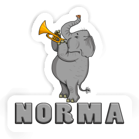 Sticker Norma Elephant Image