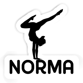 Sticker Norma Yoga Woman Image