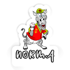 Zebra Sticker Norma Image