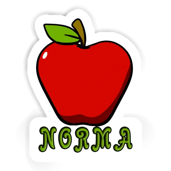 Autocollant Norma Pomme Image