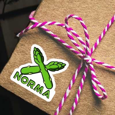 Sticker Norma Asparagus Gift package Image