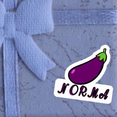 Eggplant Sticker Norma Gift package Image