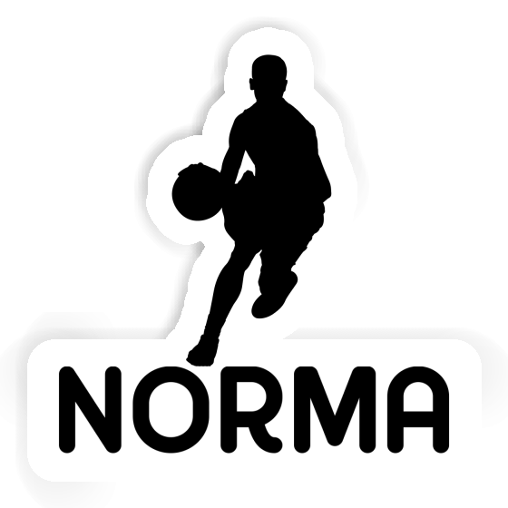 Sticker Basketball Player Norma Laptop Image