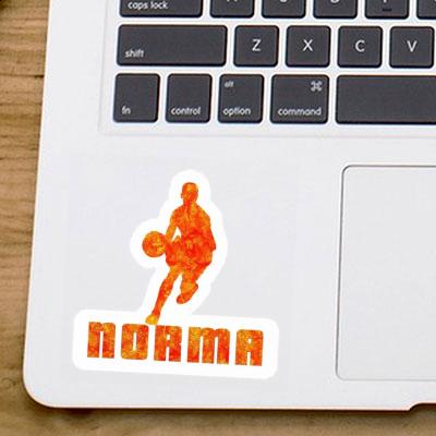 Norma Sticker Basketballspieler Notebook Image