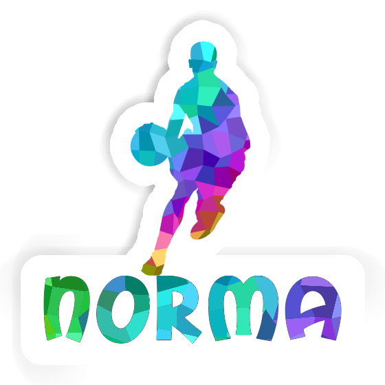 Sticker Norma Basketballspieler Laptop Image