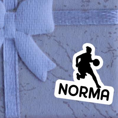 Sticker Norma Basketball Player Laptop Image