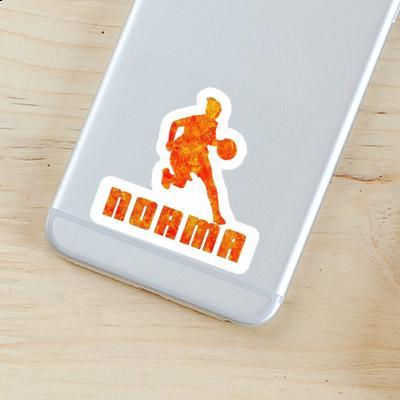 Norma Sticker Basketball Player Laptop Image