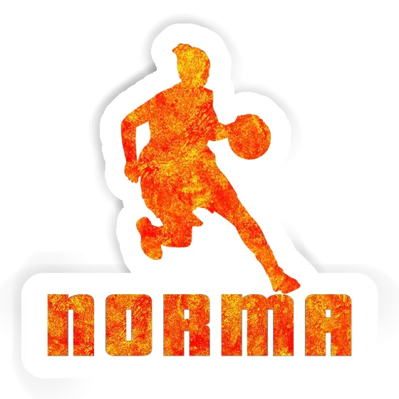 Autocollant Norma Joueuse de basket-ball Image