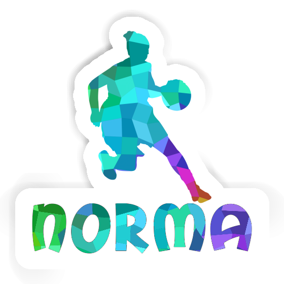 Norma Sticker Basketballspielerin Laptop Image