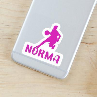 Norma Sticker Basketballspielerin Image