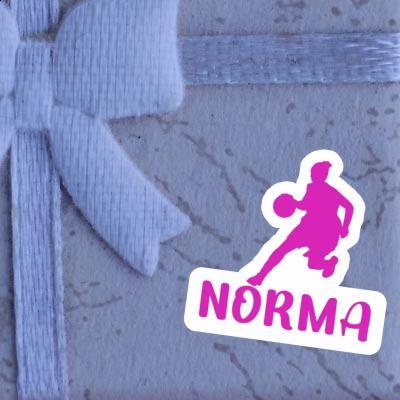 Sticker Norma Basketball Player Laptop Image