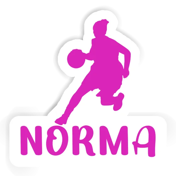 Joueuse de basket-ball Autocollant Norma Gift package Image