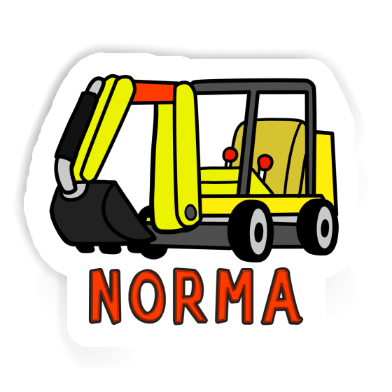 Sticker Mini-Excavator Norma Laptop Image