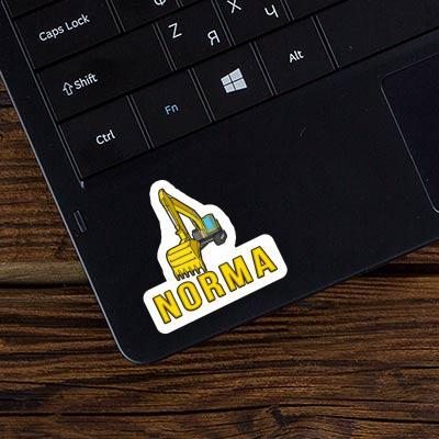 Sticker Norma Excavator Notebook Image