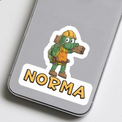 Sticker Bauarbeiter Norma Image