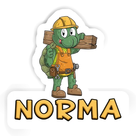 Norma Sticker Construction worker Notebook Image