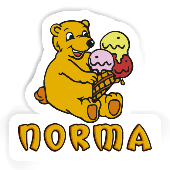 Sticker Norma Ice Cream Bear Gift package Image