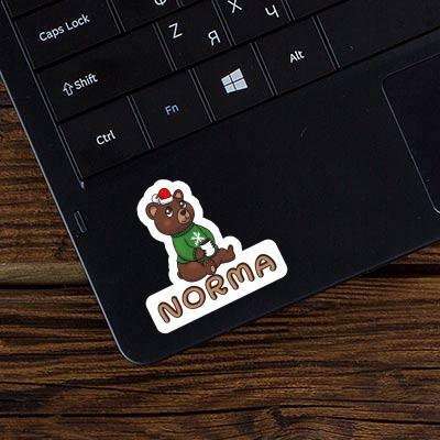 Sticker Norma Christmas Bear Notebook Image