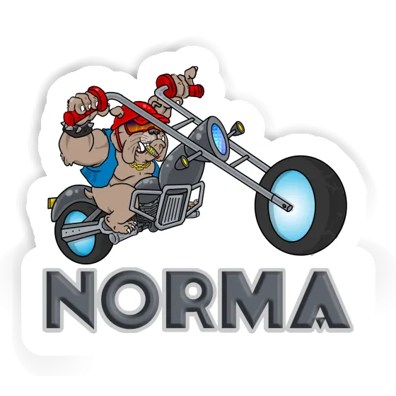 Aufkleber Motorradfahrer Norma Notebook Image