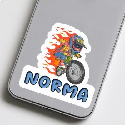 Biker Sticker Norma Notebook Image