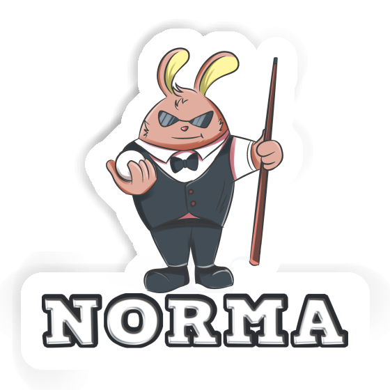 Billardspieler Sticker Norma Image