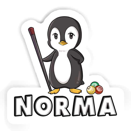 Billardspieler Sticker Norma Image