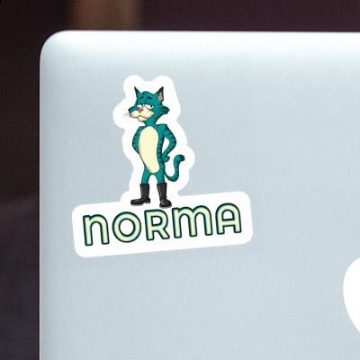 Autocollant Norma Chat Laptop Image