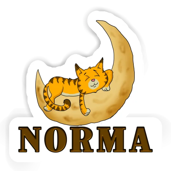 Sticker Sleeping Cat Norma Image