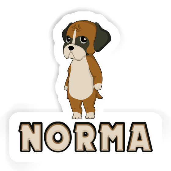 Norma Sticker German Boxer Notebook Image