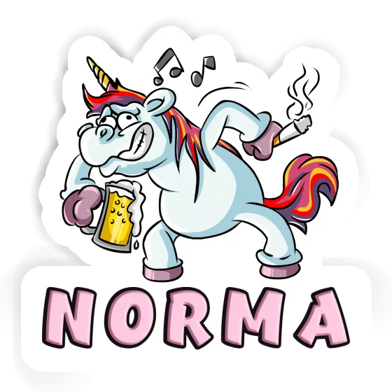 Sticker Norma Party Unicorn Image