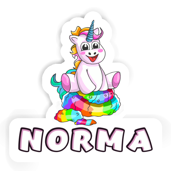 Sticker Norma Baby-Einhorn Notebook Image