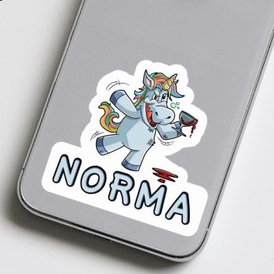 Wine Unicorn Sticker Norma Image