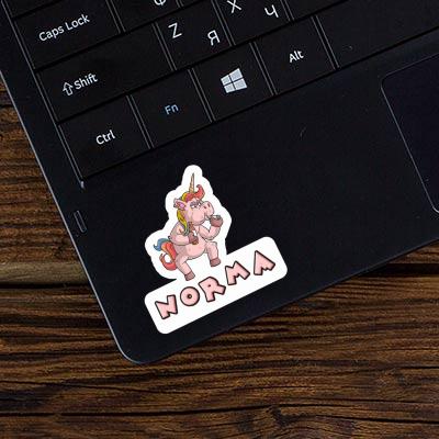 Norma Sticker Smoking Unicorn Gift package Image