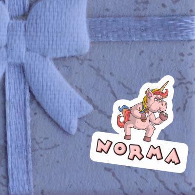 Norma Sticker Smoking Unicorn Image