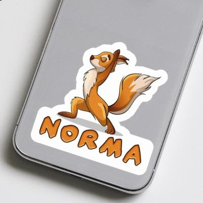 Sticker Norma Yoga Squirrel Notebook Image