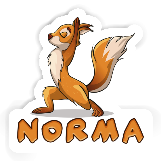 Sticker Norma Yoga Squirrel Gift package Image