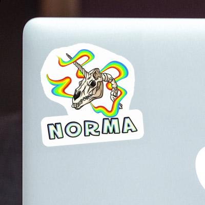 Unicorn Skull Sticker Norma Notebook Image