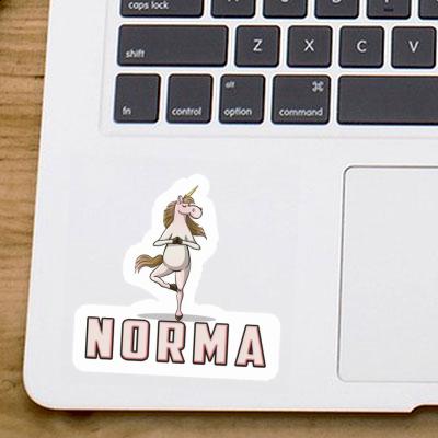 Norma Sticker Yoga Unicorn Image