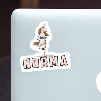 Norma Sticker Yoga Unicorn Notebook Image