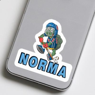 Eishockeyspieler Aufkleber Norma Notebook Image