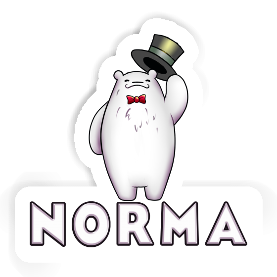 Sticker Norma Eisbär Notebook Image