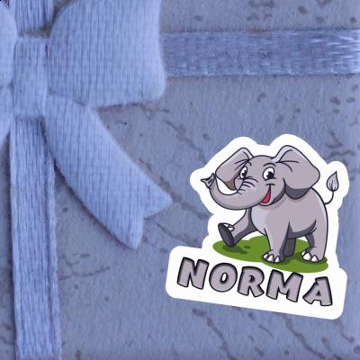 Aufkleber Elefant Norma Image