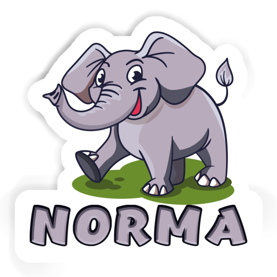 Aufkleber Elefant Norma Gift package Image