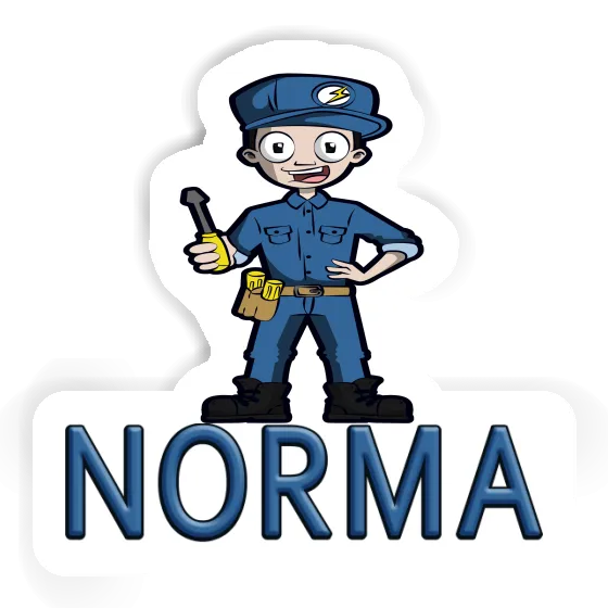 Electrician Sticker Norma Laptop Image