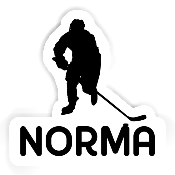 Joueur de hockey Autocollant Norma Gift package Image